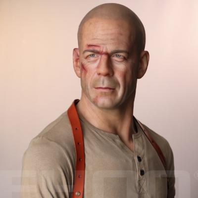 China Collection of Bruce Willis Silicone Bust Figure For 1:1 from Europe for sale