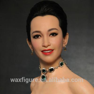 China Natural Famous Naked Porcelain Movie Actor Wax Figure Statues for sale