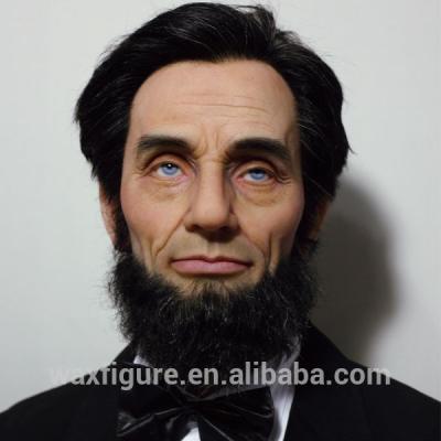 China World Famous President Abraham Lincoln Male American Wax Figure Natural Silicone Mannequin for sale