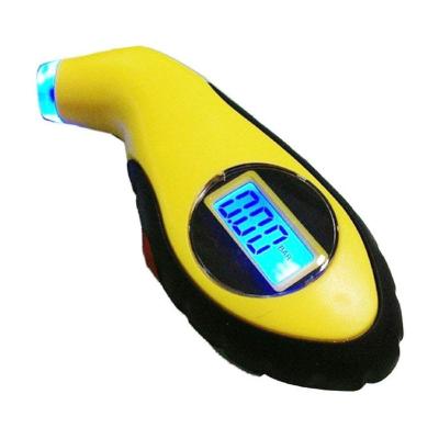 China Digital LCD Readout Air Pressure Gauge Tire Inflator with Gauge with Chuck for Truck Tire for sale