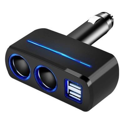 China Top Selling 30W Qualcomm Factory Direct Quick Charge 3.0 QC Mobile Phone 3.0 Mini Dual Usb Car Charger With Led for sale