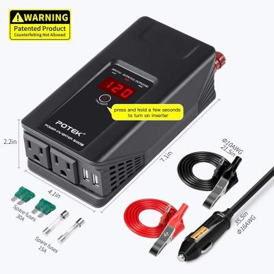 China 24v to 230v 1000w Boat Car Truck Power Inverter 12V DC to 220V AC Converter 28*14.4*8cm for sale