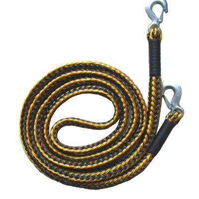 China Heat treatment High quality wholesale stretch car towing rope Car Auto Emergency Super Strong Braid Tow Rope With Hooks for sale