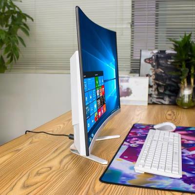 China All Industrial / Business Office / Teaching PC Monoblock i9 Computer in One 23.8 Inch Curved Screen i3 i7 i5 Diy Gaming Computer for sale