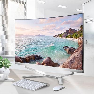 China Building in Camera 27 Inch 24 Inch OEM Curved Screen i7 Ram 8GB16GB 1TB HDD Monoblock PC All In One Cheap Price SSD HDD i9 All-in-One PC for sale