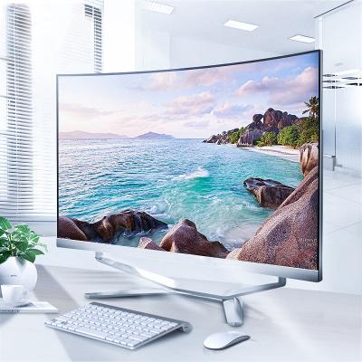 China Hot Selling USB Port Computer Monoblock i9 PC Desk All In One 27 Inch Curved Screen Diy Desks i3 i7 i5 for sale