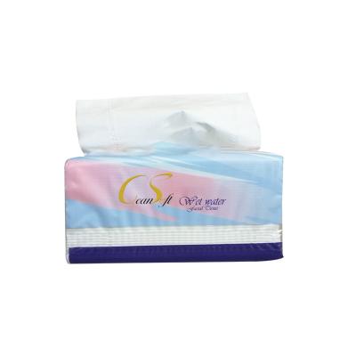 China OEM Facial Tissue Water Absorption Plastic Strong Comfortable Virgin Wood Pulp 2 Ply Facial Tissues For Home Use for sale