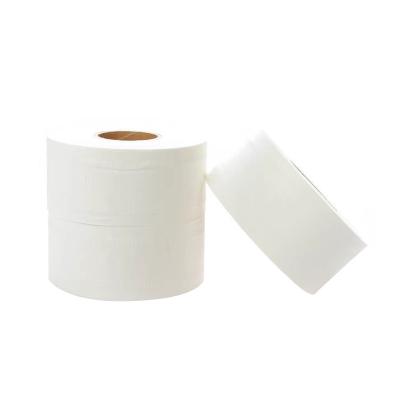 China Virgin Wood Pulp OEM Logo Jumbo Roll Toilet Paper 2ply 33bsgm Embossed Virgin Wood Pulp Elephant Roll Tissue Paper Toilet Paper Roll for sale