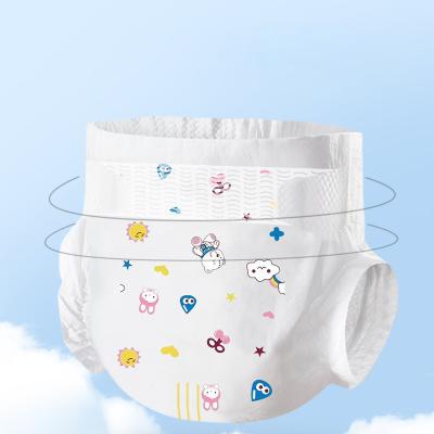 China Plain Weave Personalized Disposable High Absorbency Super Soft Baby Diaper Disposable Baby To Pull Up Diaper Pants for sale