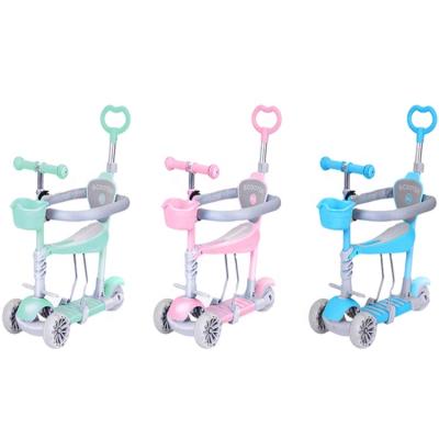 China Ride On Wholesale Kids Mini Foot Scooters With Seat Children Kick Scooter New Model Toy Kids Scooter for sale