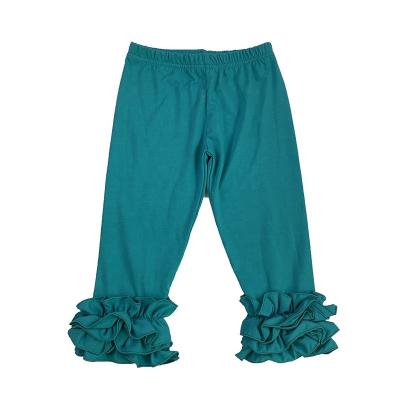 China Viable baby icing leggings ruffles clothing wholesale empty children's boutique empty pants children's cotton panties for sale