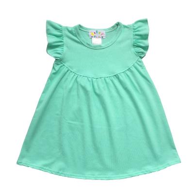 China Cute new arrival small girl boutique children's dress simple cotton breathable children's clothing cute empty dress for sale