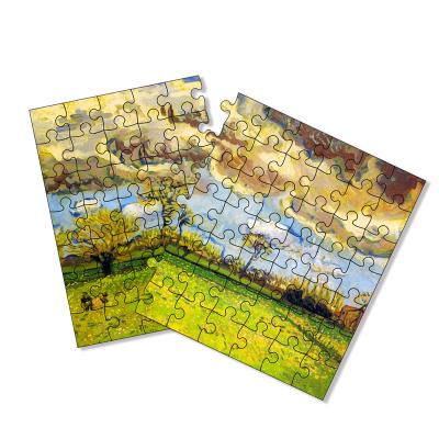 China 100% Eco-friendly Custom Thick Cardboard Puzzles From Famous Painting for sale