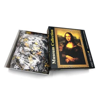 China 100% Eco-friendly custom made double sides printed jigsaw puzzle best and unique 1000pcs jigsaw puzzle printed for adults for sale