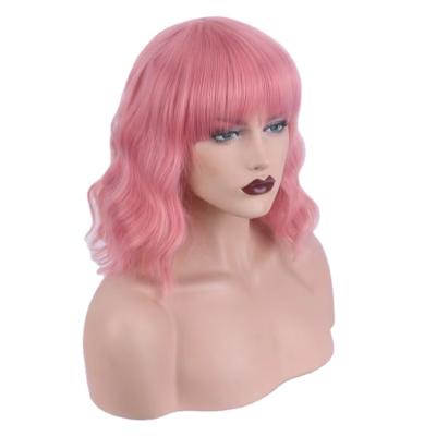 China Silky straight wave the new product short lady wig curl chemical fiber wig hair set bursts from Europe and America fashion for sale