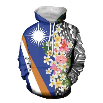 China Plus Size Fashion Hawaiian Clothes Wholesale Leisure Polynesian Sweatshirt Girls Style Print Flag Design Winter Long Hoodies For Teenager for sale