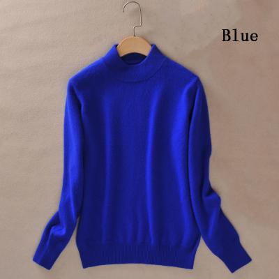 China Pure Women's Anti-Wrinkle New Style Wool Cashmere Sweater Women's Sweater Women's Soft Blouse Semi-Turtleneck Long Sleeve Sweater Women's Sweater for sale