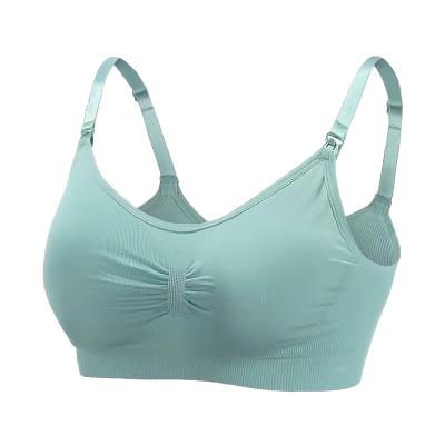 China Antibacterial for pregnant women, there is no underwire front button and plus size bra nursing underwear for sale