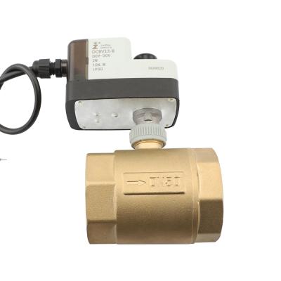 China DC12V DC24V Home Electric Kitchen Trigger Mechanism With Manual Switch Structure With Two Inch Brass Ball Valve for sale