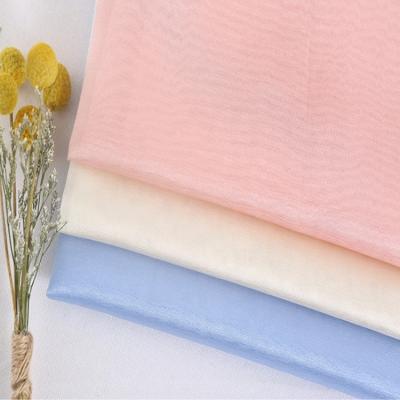 China Simple Fashion Crystal Poly Woven Organza Wholesale Stiff Tablecloth Bridal Wrapping Cloth for sale