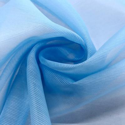 China Sheer Plain 20D Organza 6 Wales Wick Stripe Fabric For Table Cloth Curtain for sale