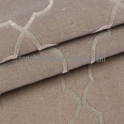 China Stretch Flock On Flock Velvet Material For Sofa Cushion Pillow for sale