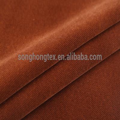 China Plain Nylon Polyester Flocking Velvet Dump Print Upholstery Garment Sofa Fabric for sale