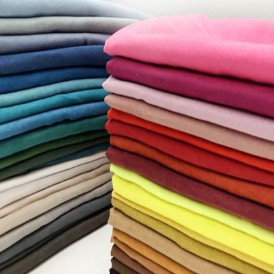 China Stretch Gift Packing Sofa Cushion Shoe Bag Lining Material Suede Flocking Fabric With About 100 Color for sale