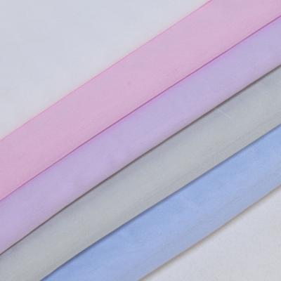 China QUICK DRY Single Dyed Curtain Organza Robe Voile Bandeau Wedding Fabric for sale