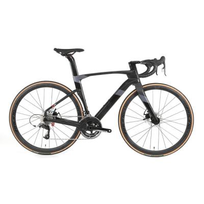 China TWITTER factory carbon fiber road bike CYCLONE disc brake 700C for sale