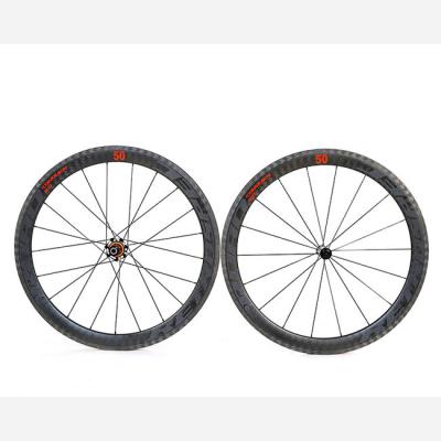 China Hoge Stijfheid 40mm Koolstofschijf Wheelset Lichtgewicht met 3K-Hub Te koop