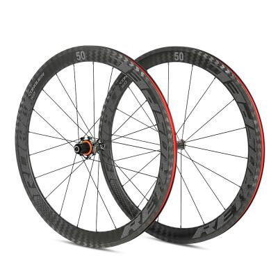 China 50mm Depth Carbon Road Bike Wheelset for sale