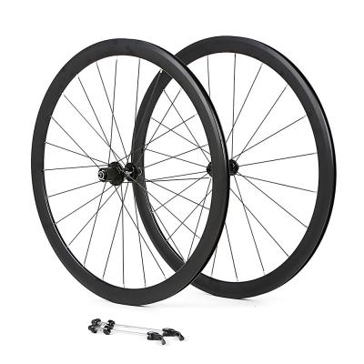 China a liga 700C de alumínio cobrir Wheelset, liga Wheelset de 40mm com Rim Brake à venda