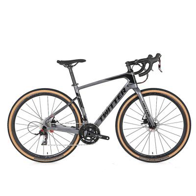 China 22S Carbon Fiber Gravel Bike 700*40C Wheel With Double Disc Brake for sale