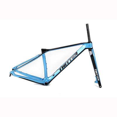 Cina La fibra a 21 pollici MTB del carbonio pagina la spinta 15x110 attraverso Axle Carbon Fiber Bicycle Frame in vendita