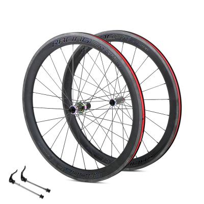 China High Modulus Carbon Road Bike Wheelset Double Wall Inner Belt Rim Brake for sale