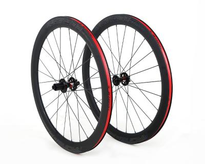 China Módulo alto dobro Rim Brake de Wheelset 700C da fibra do carbono da parede à venda