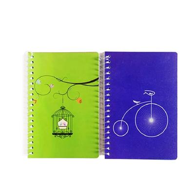 China Spiral Wholesale Price 160 Pages 17*11.5cm PP Hardcover Quad Notebooks Customizable Spiral For Students for sale