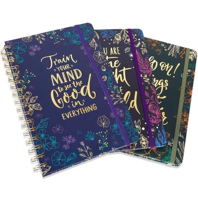 China Custom A5 Spiral Factory Price 60 Covers Single Line Spiral Notebook Custom Printing For Students for sale