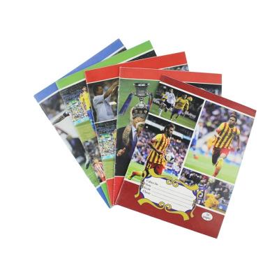 China Cuadernos Printed Escolares Al Por Mayor Custom Notebook Printing Soccer Star for sale