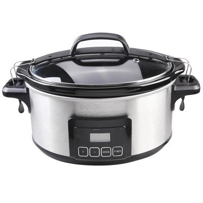 China Household Home Use Multi Oval Programmable Slow Cooker With 5.5L Capacity for sale