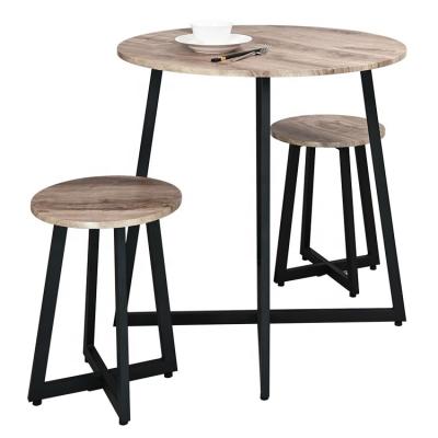 China Height(Size)Quality Adjustable Dining Table Modern Dinner Tables With Chairs Wooden Round Dinner Table Set for sale