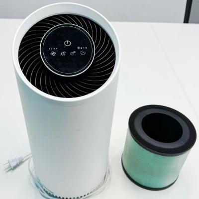 China Cold Plasma HEPA Air Purifier with Activated Carbon Filter Touch Control Timer Night Light - White Private for sale