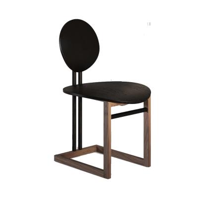 China (Other) Hot Selling Adjustable Design Italian Simple Soild Resser Chair Living Room Wooden Stool With Backrest Luna Chair for sale