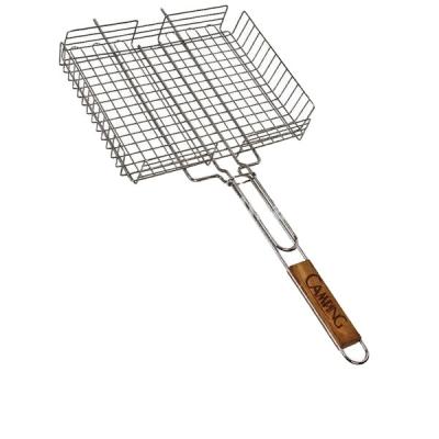 China Easily Cleaned Chrome plated bbq grill grid basket charcoal barbecue grill for sale