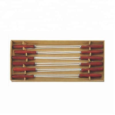 China Easily Cleaned Charcoal barbecue rose wooden handle kebab skewers set for sale