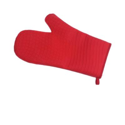 China Heat Resistant High quality silicone rubber oven gloves non-slip heat resistant grill bbq gloves for sale