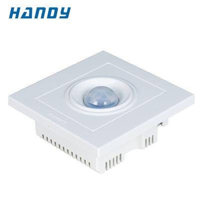 China PC+ tin bronze + silver alloy high quality home energy saving recessed wall sensor smart switch for electric light for sale