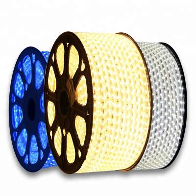 China Multi Color 8*16mm SMD2835 5050 120led/m 12v 24v 110v 220v LANDSCAPE LED Strip Light Warm White PVC Material Copper Wire For Decoration for sale