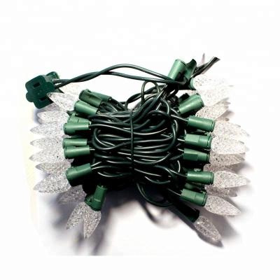 China Warehouse 100 LED C6 Green Wire String Light Set Strawberry LED String Light, Mood Lighting High Brightness and Energy Saving for sale